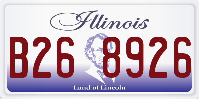 IL license plate B268926