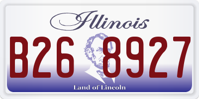 IL license plate B268927