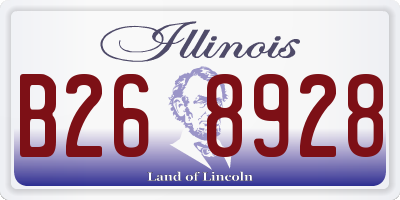 IL license plate B268928