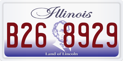 IL license plate B268929