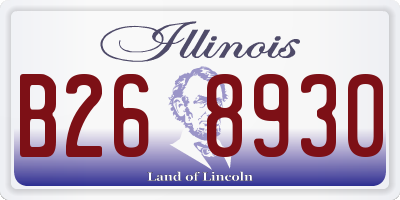 IL license plate B268930