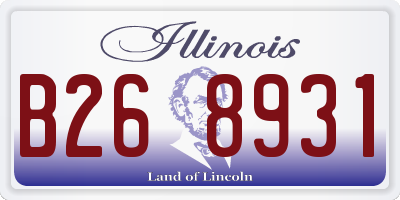 IL license plate B268931