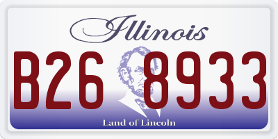IL license plate B268933