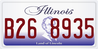IL license plate B268935