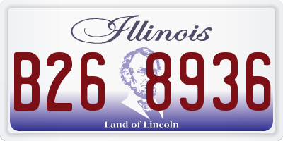 IL license plate B268936