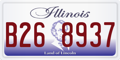 IL license plate B268937