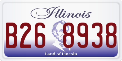 IL license plate B268938