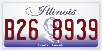 IL license plate B268939