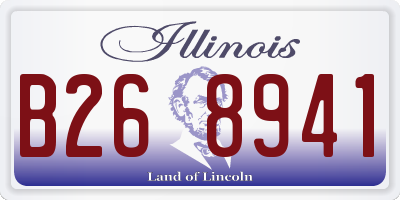 IL license plate B268941