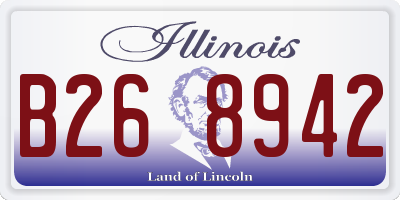 IL license plate B268942