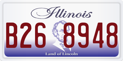 IL license plate B268948