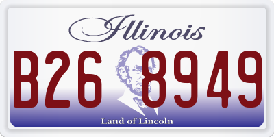 IL license plate B268949
