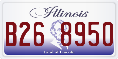 IL license plate B268950