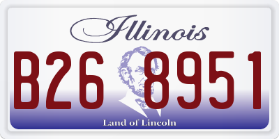 IL license plate B268951