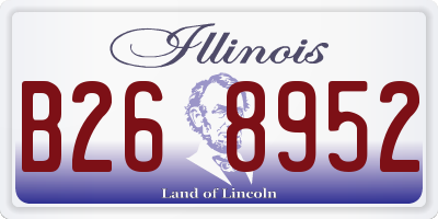 IL license plate B268952