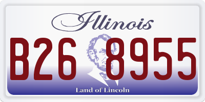 IL license plate B268955