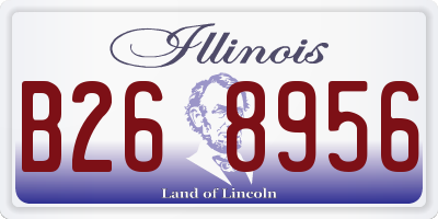 IL license plate B268956