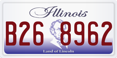 IL license plate B268962