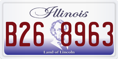 IL license plate B268963