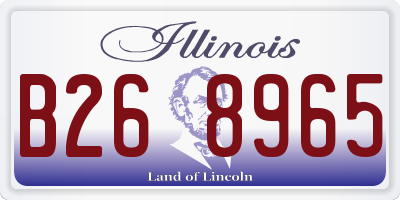 IL license plate B268965