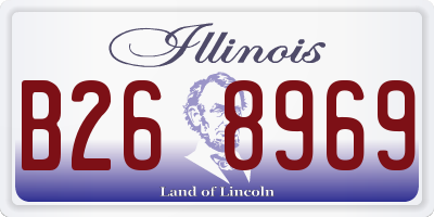 IL license plate B268969