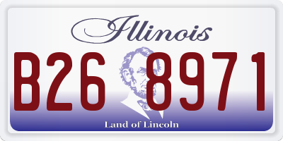 IL license plate B268971