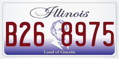 IL license plate B268975