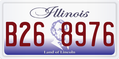 IL license plate B268976