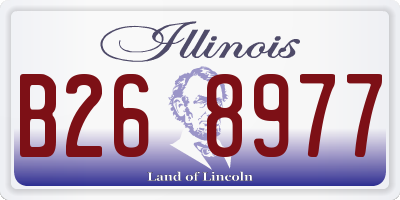 IL license plate B268977