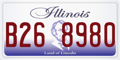 IL license plate B268980