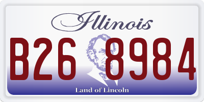 IL license plate B268984