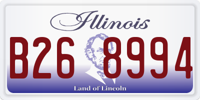 IL license plate B268994