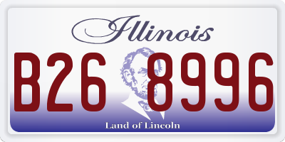 IL license plate B268996