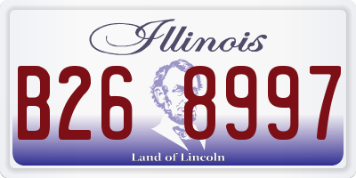 IL license plate B268997