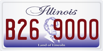 IL license plate B269000
