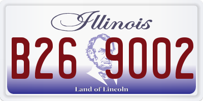 IL license plate B269002