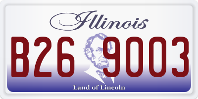 IL license plate B269003