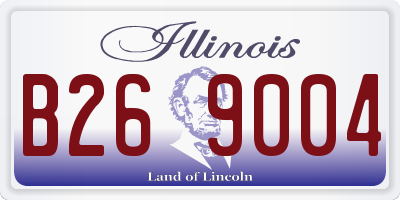 IL license plate B269004