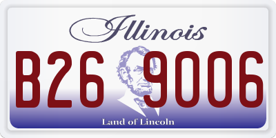 IL license plate B269006