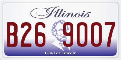 IL license plate B269007