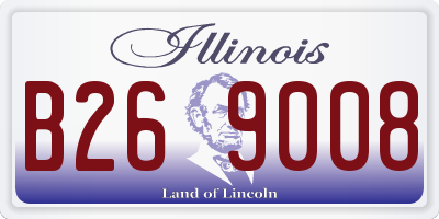 IL license plate B269008