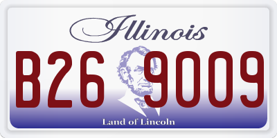 IL license plate B269009