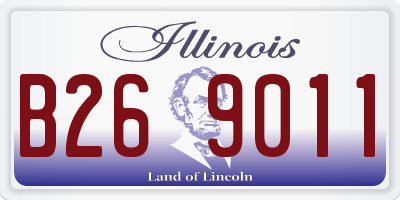 IL license plate B269011