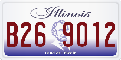 IL license plate B269012