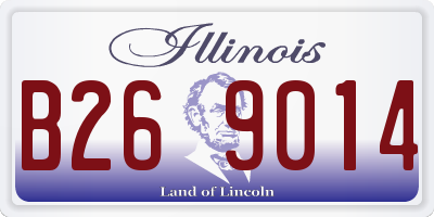 IL license plate B269014