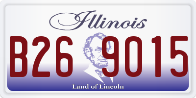 IL license plate B269015