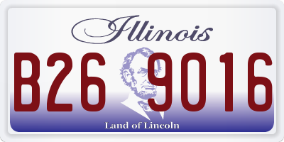 IL license plate B269016