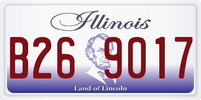 IL license plate B269017
