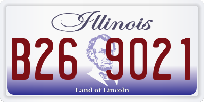 IL license plate B269021