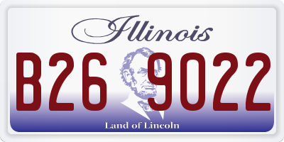 IL license plate B269022